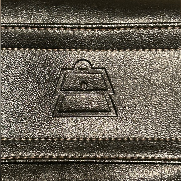 Kathy Van Zeeland Y2K Black Tootsie Roll Purse Satchel Side Zip Rhinestone - Picture 11 of 16